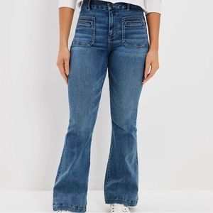American Eagle Super Hi-Rise Flare Jeans